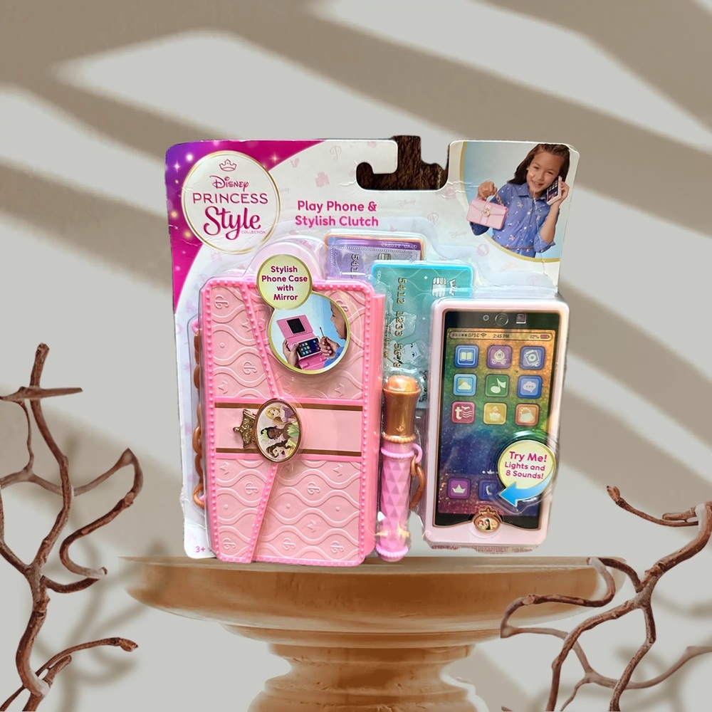 Disney Princess Style Play Phone & Stylish Clutch - Pink